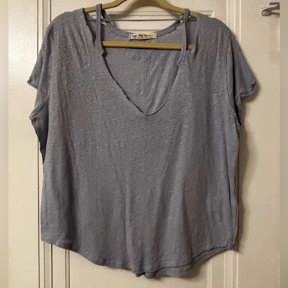 Free People Over You Tee in blue moon - Picture 4 of 10